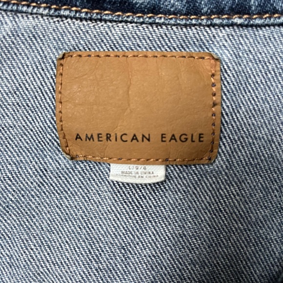 American Eagle Denim Jacket Lg - Picture 3 of 5
